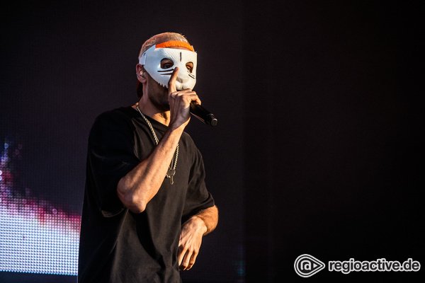 Panda am Sonntag - Mit Maske: Bilder von Cro live beim Deichbrand Festival 2019 