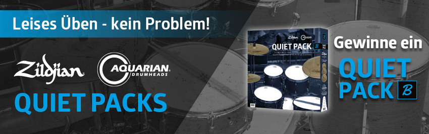 Gewinne ein Low Volume Full Pack von ZILDJIAN und AQUARIAN