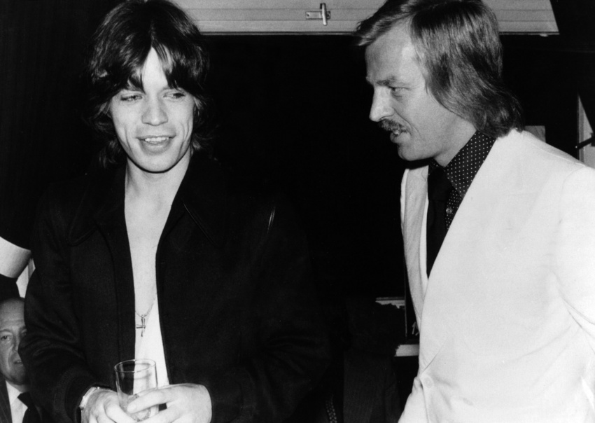 Mick Jagger and Siggi Loch, 1974