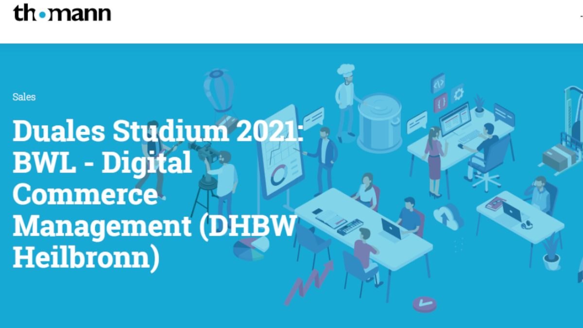 Duales Studium bei Thomann: 'BWL Digital Commerce Management'