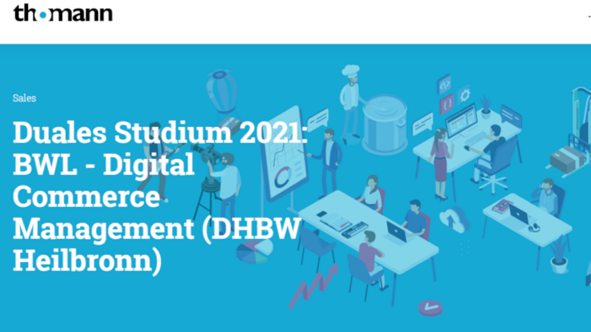 Duales Studium bei Thomann: 'BWL Digital Commerce Management'