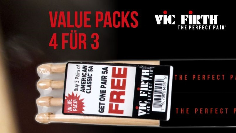 Vic Firth Value Packs sind wieder da