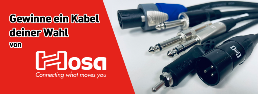 Gear Dating – gewinne ein Kabel deiner Wahl von Hosa