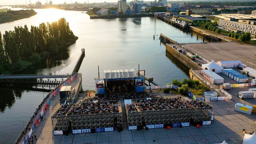 Seebühne Bremen Drohnenaufnahme (2021)