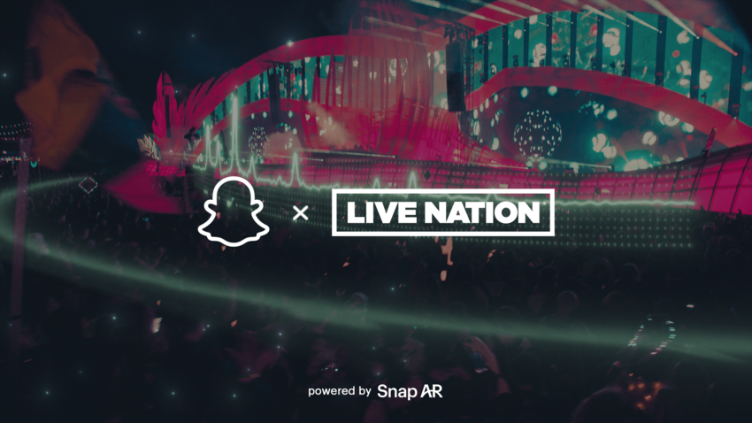 Live Nation kooperiert mit Snapchat für AR-Erfahrungen auf Festivals und Konzerten