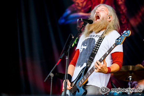 Aus allen Rohren - Wild: Fotos von Mastodon live bei Rock am Ring 2022 