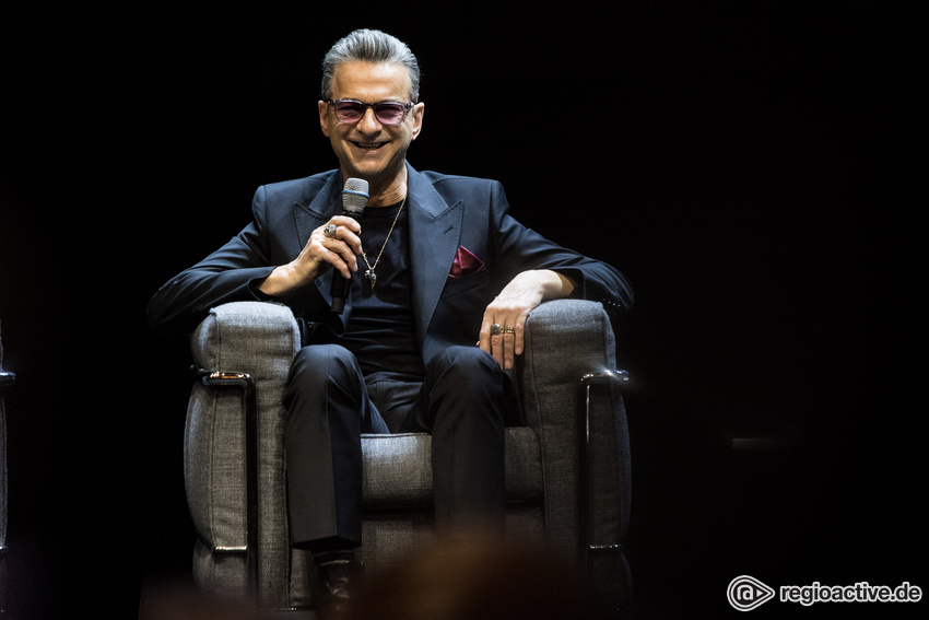 Depeche Mode bei ihrer Pressekonferenz im Berliner Ensemble am 4. Oktober 2022