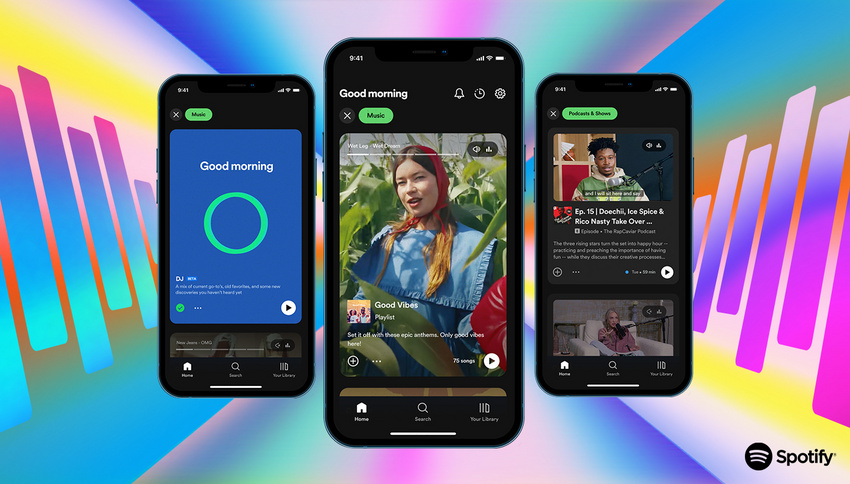 Neue Features bei Spotify: KI-DJ, neuer Home-Screen und exklusive NFT-Playlists