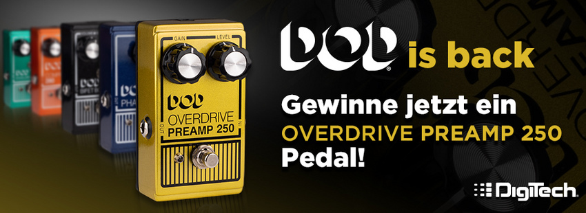 Phänomenale Rückkehr: Gewinne einen DOD Overdrive Preamp 250!