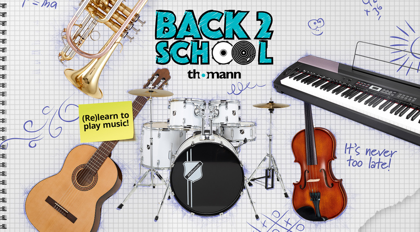 Back 2 School '23 mit Thomann: Fangt (wieder) an, ein Instrument zu lernen