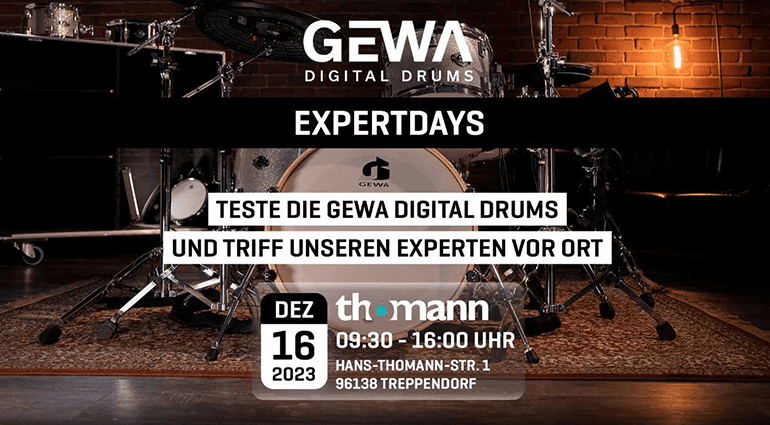 GEWA Digital Drums Expert Day mit Bene Neuner von Glasperlenspiel bei Thomann