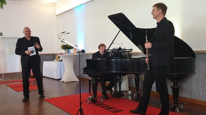 " Faszination Trio " mit Jörg Spennemann ( Oboe ) , Andreas Herkenrath ( Fagott ) und Oliver Drechsel ( Klavier)