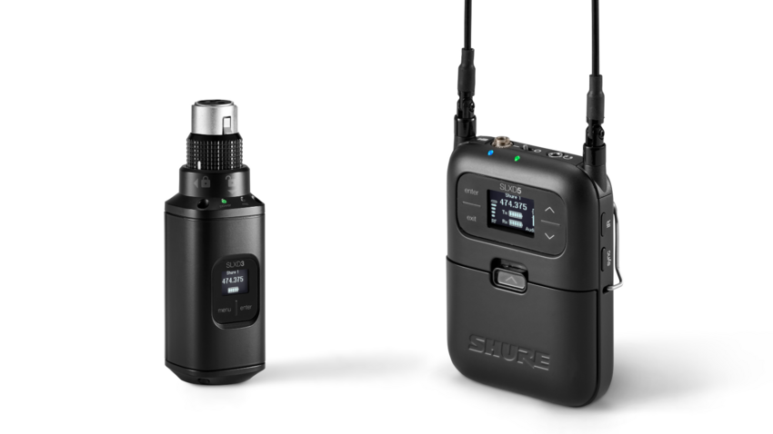 Shure präsentiert die neuen mobilen Komponenten des SLX-D Drahtlossystems