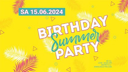 SA 15.06. Birthday Party JUNI - PM Untermeitingen