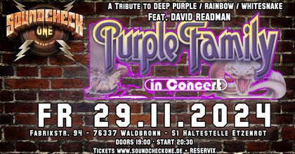 Purple Family - A tribute to Deep Purple + Whitesnake