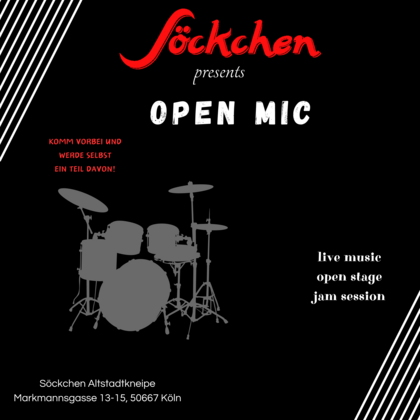 OPEN MIC | JAM SESSION @Söckchen Köln