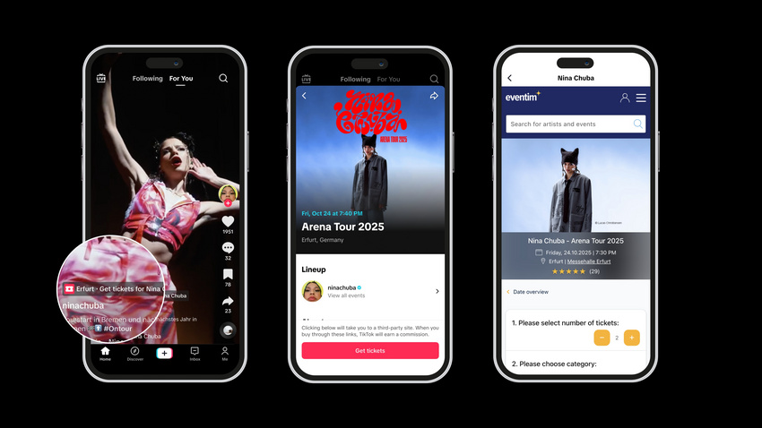 TikTok und CTS Eventim kündigen Ticketing-Partnerschaft an