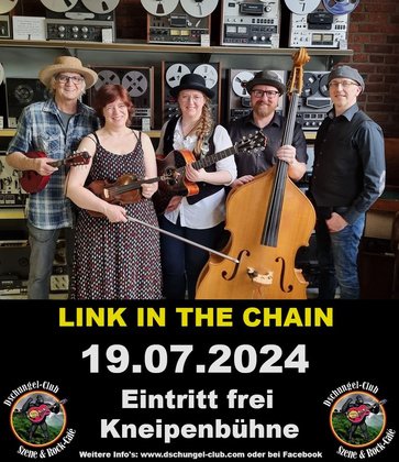 “LINK IN THE CHAIN“ – Folk-Rock and more – Live am 19.07.2024 - Eintritt frei - Kneipenbühne