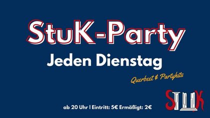 StuK-Party - Die Studentenparty in Leipzig | Jeden Dienstag