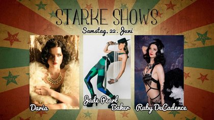 Starke Shows mit Jade Pearl Baker, Daria & Ruby de Cadence