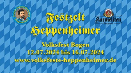 Volksfest Bogen - Festzelt Heppenheimer