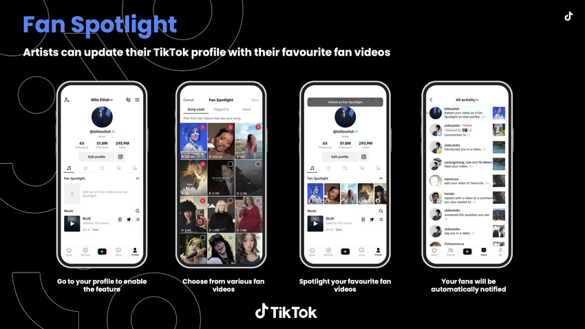 TikTok und Billie Eilish starten neues Fan Spotlight Feature