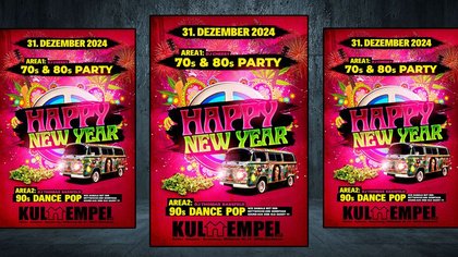 SILVESTER 2024!! (AREA1: 70s 80s Party | AREA2: 90s Dance Pop)