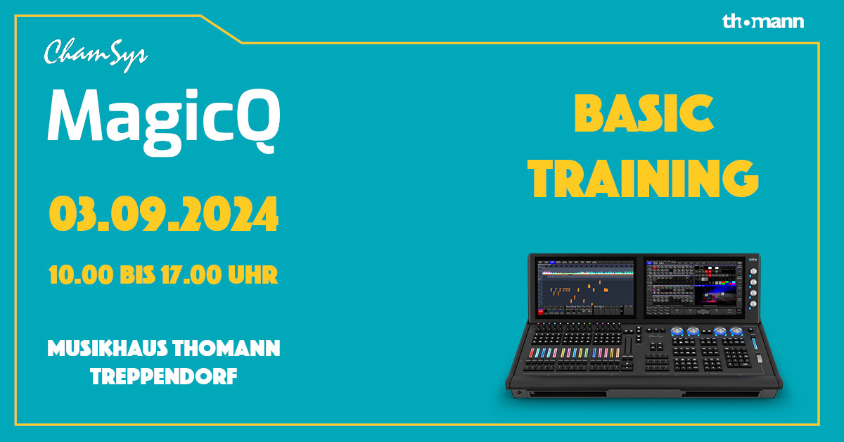 ChamSys MagicQ Training bei Thomann auf Basic- und Pro-Level