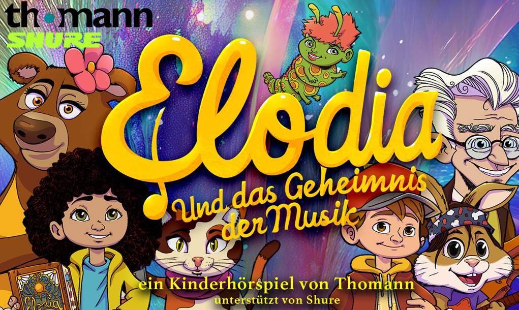 Thomann präsentiert Kinderhörspiel "Elodia und das Geheimnis der Musik"