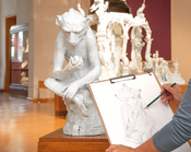 Zeichenkurs im Museum