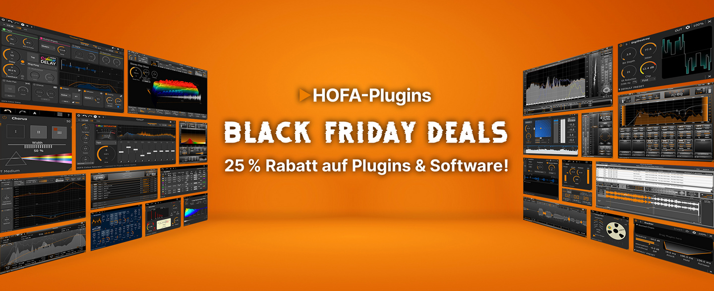 Black Friday bei HOFA: Mega-Deals für Produzenten & Engineers