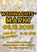 Weihnachtsmarkt am 06.12.2026 im Brauhaus Mattlerhof – Duisburg
