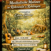 Musikalische Matinee im Rohrwald in Rehlingen mit Livemusik von Eddie Gimler und seinen Gästen