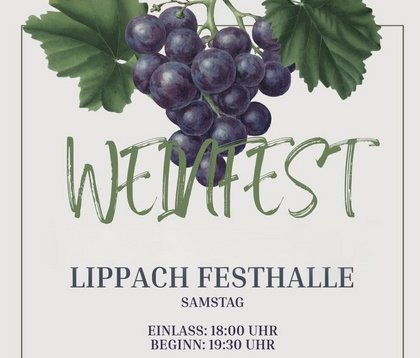 Vormerkung: Lippacher Weinfest 2026 (in bewährter Weise Sa+So)