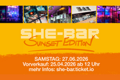 SHE-BAR & Danceclub - Sunset Edition - die Frauenparty in Krefeld (Neuss, Düsseldorf, Köln, NRW)