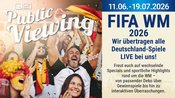 FIFA WM 2026 Public Viewing im Q21 Gasthaus