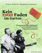Galakonzert: Kein roter Faden im Garten.