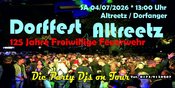 Dorffest Altreetz & 125 Jahre Freiwillige Feuerwehr
