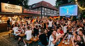 WM im Biergarten