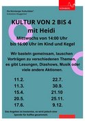 Kultur von 2 bis 4 mit Heidi