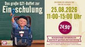 Einschulung feiern im Q21 – Das große Buffet