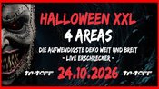 HALLOWEEN XXL auf 4 Areas! Die größte Party der Region! 16+