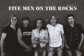 Five men on the rocks