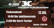 40 Jahre JKC: Thekenabend Teil 2 mit Dartsturnier!
