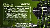 WE ARE ONE x MTW - FESTIVAL | 2 DAY | 40+ ACTS