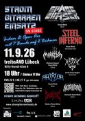 StromGitarrenEinsatz ON STAGE Vol. IX mit Space Chaser, Steel Inferno, Morbyda, Majak, Razzor u.a.