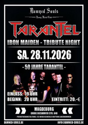 Tarantel - Iron Maiden Tribute Night - 50th Anniversary Show