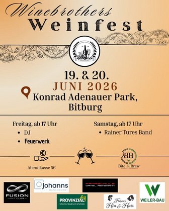 Winebrothers Weinfest im Konrad-Adenauer Park