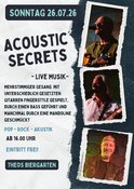 Sonntags 26.07. - Live Musik - mit Acoustic Secrets - Theos Biergarten
