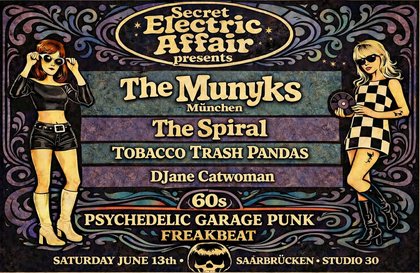 The Munyks+The Spiral+Tobacco Trash Pandas|Studio 30